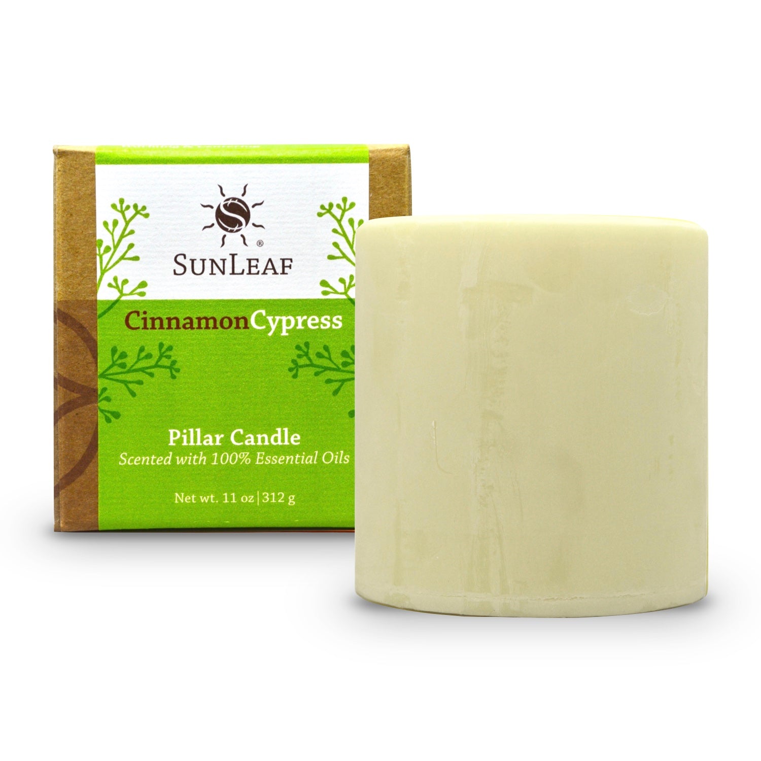 Natural Pillar Candle Cinnamon Cypress