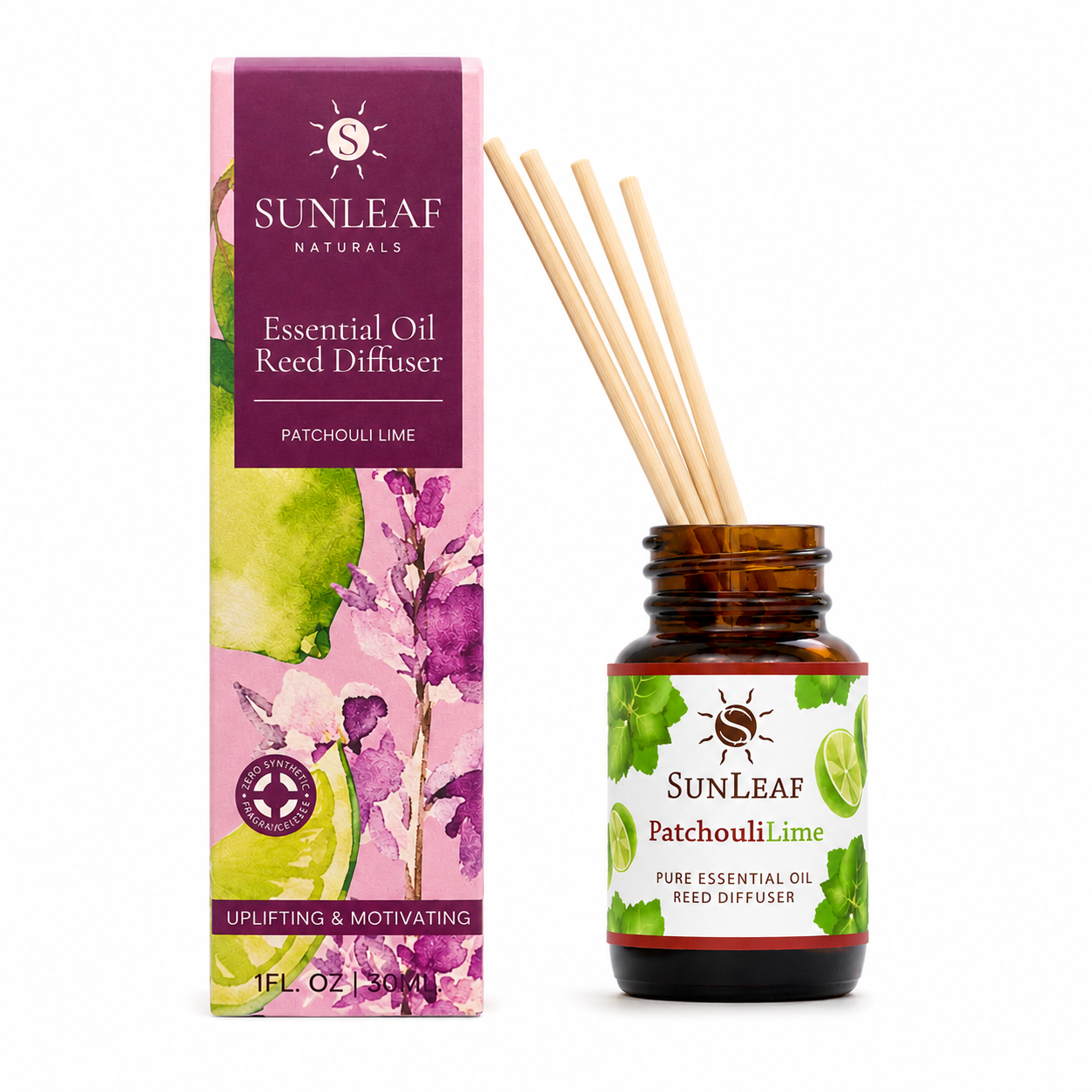Patchouli Lime Reed Diffuser 1oz