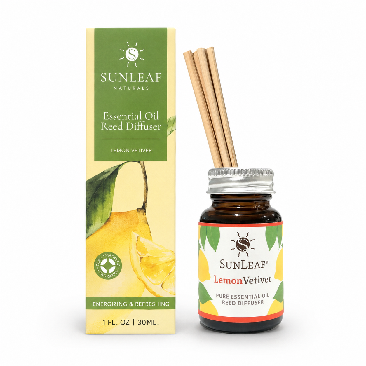 Lemon Vetiver Reed Diffuser 1oz