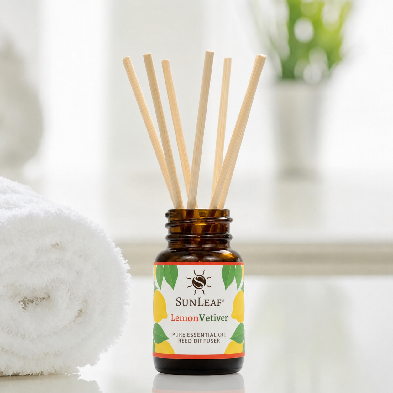 Lemon Vetiver Reed Diffuser 1oz