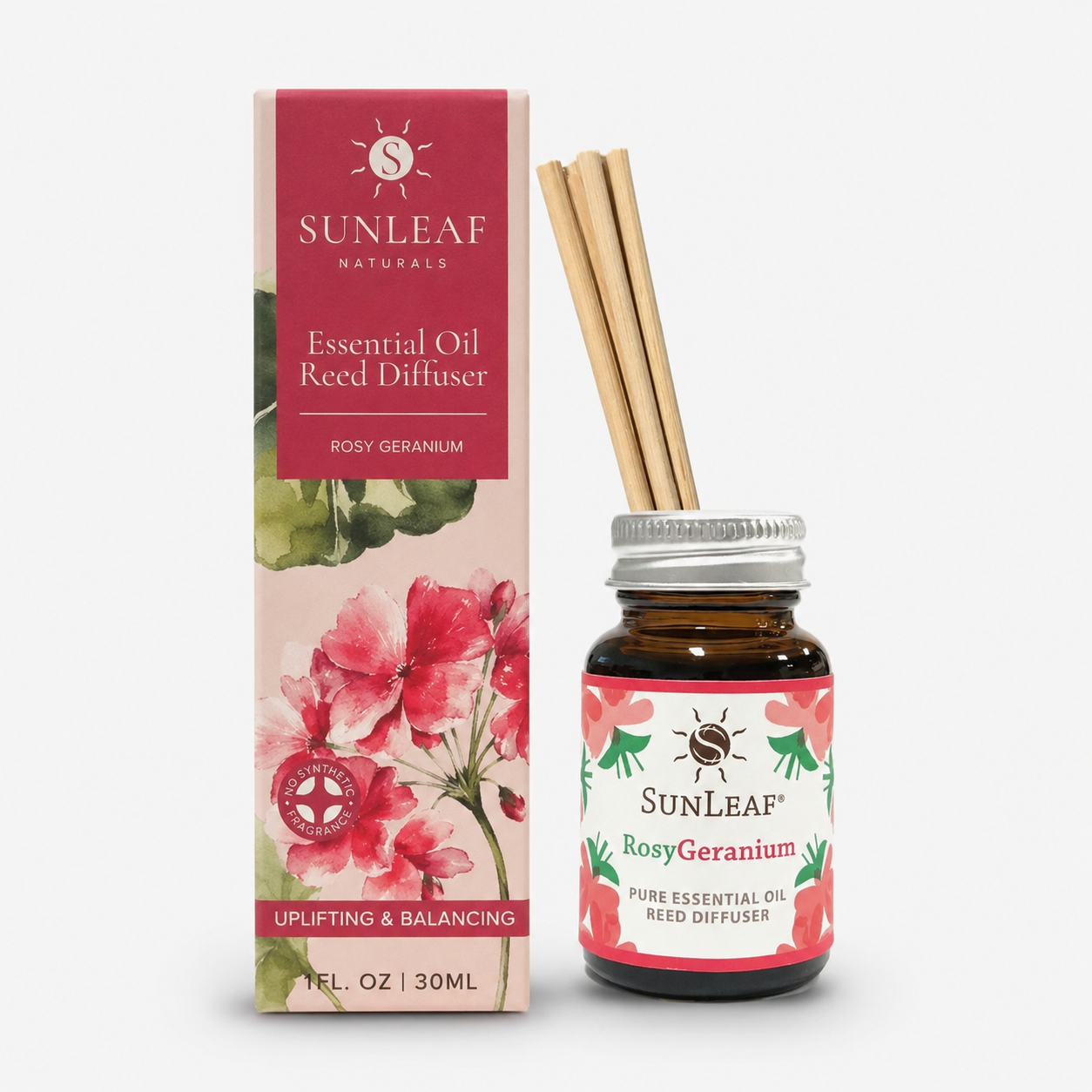 Rosy Geranium Reed Diffuser 1oz