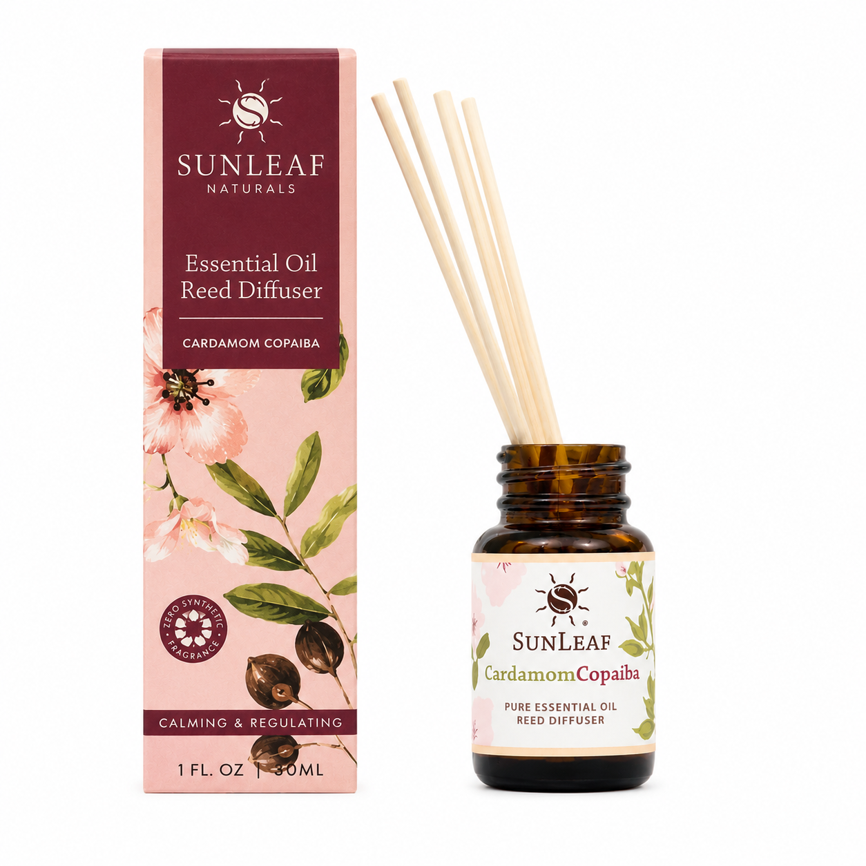 Cardamom Copaiba Reed Diffuser 1oz
