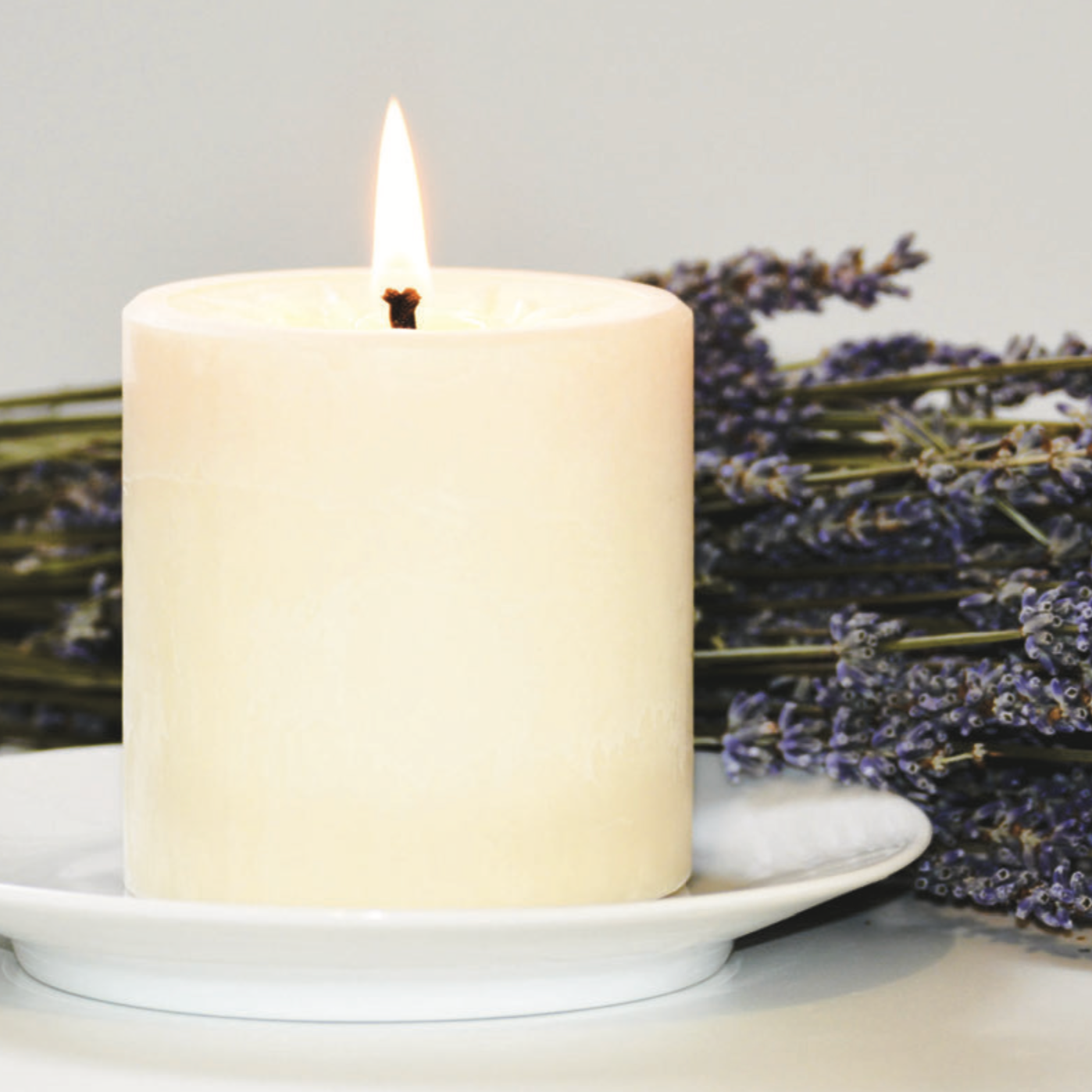 Natural Pillar Candle