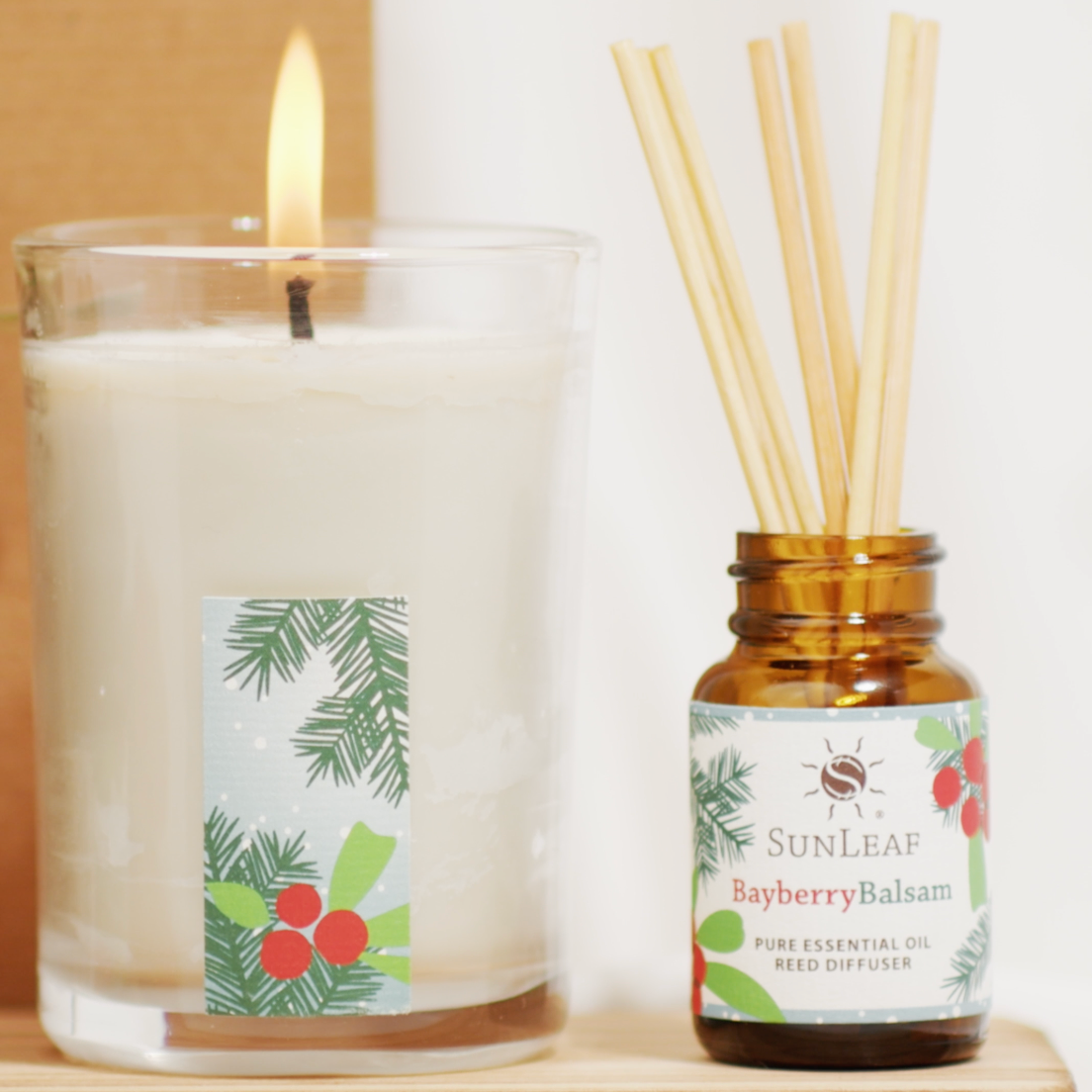 BayBerry Balsam Candle in Glass – SunLeaf®